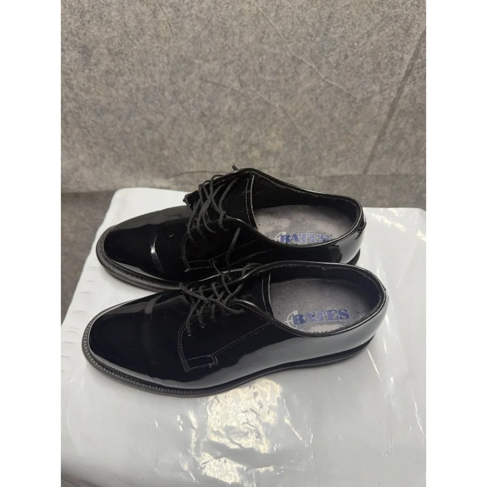 Authentic US Army High Gloss Oxford Shoes Bates or‎ Capps Dress Shoe Size -7.5 E